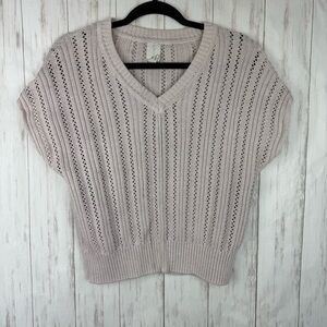 Joie cream v sweater top XS